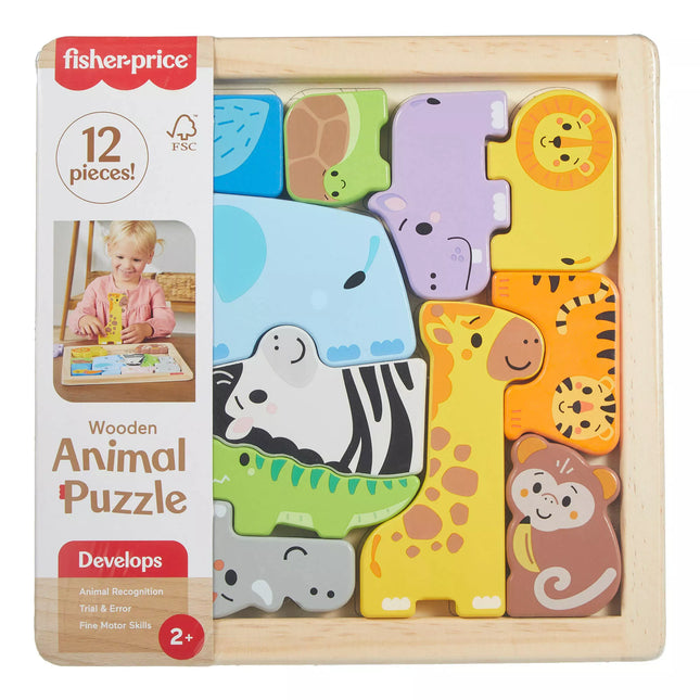 FISHER-PRICE Wooden Puzzle – Animals (JFG10)