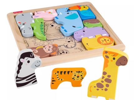 FISHER-PRICE medinė dėlionė – Gyvūnėliai (JFG10)