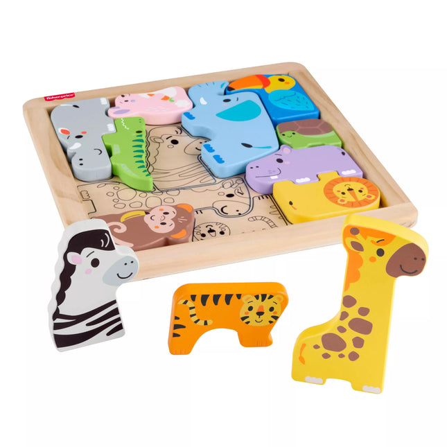FISHER-PRICE Wooden Puzzle – Animals (JFG10)