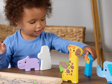 FISHER-PRICE medinė dėlionė – Gyvūnėliai (JFG10)