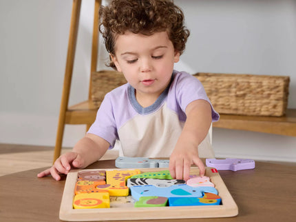 FISHER-PRICE medinė dėlionė – Gyvūnėliai (JFG10)