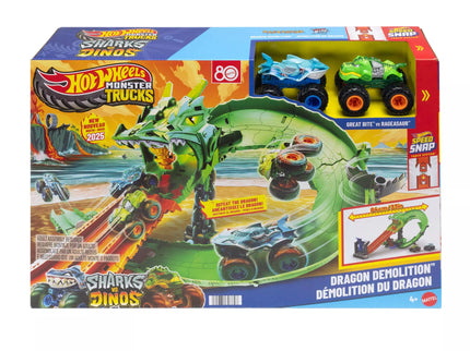 HOT WHEELS MONSTER TRUCKS Set – Dragon Destruction (JFR06)