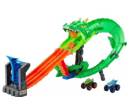 HOT WHEELS MONSTER TRUCKS Set – Dragon Destruction (JFR06)