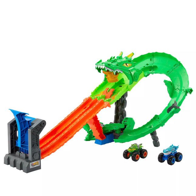 HOT WHEELS MONSTER TRUCKS Set – Dragon Destruction (JFR06)