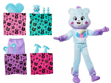 BARBIE CUTIE REVEAL CARE BEARS rinkinys – Dream Bright Bear (JFV61)
