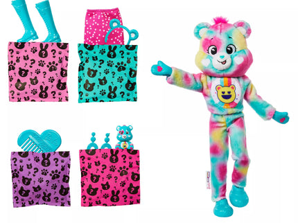BARBIE CUTIE REVEAL CARE BEARS rinkinys – Good Vibes Bear (JFV62)
