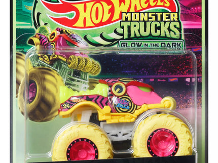 HOT WHEELS MONSTER TRUCKS Glows in the Dark Jeep (JFX08)