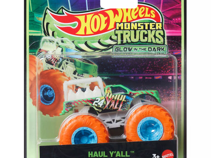 HOT WHEELS MONSTER TRUCKS Glows in the Dark Jeep (JFX08)