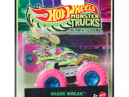 HOT WHEELS MONSTER TRUCKS Glows in the Dark Jeep (JFX08)
