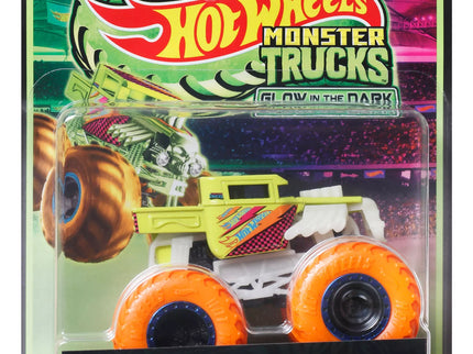 HOT WHEELS MONSTER TRUCKS Glows in the Dark Jeep (JFX08)