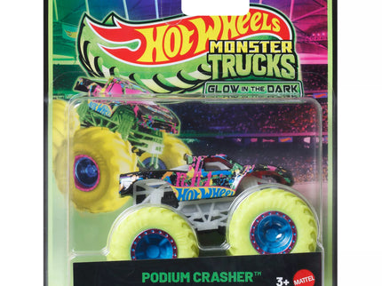 HOT WHEELS MONSTER TRUCKS Glows in the Dark Jeep (JFX08)