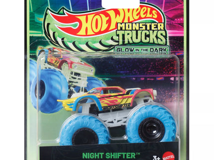 HOT WHEELS MONSTER TRUCKS Glows in the Dark Jeep (JFX08)