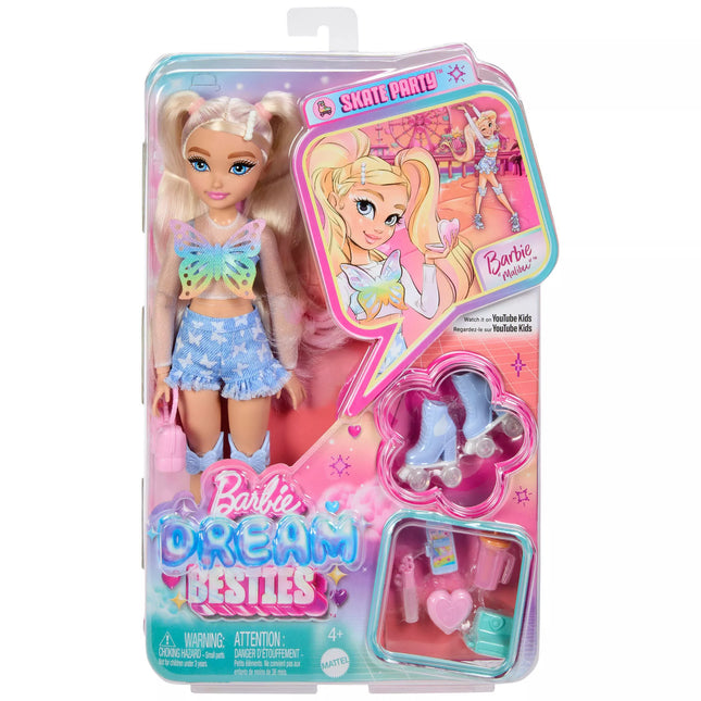 BARBIE DREAM BESTIES ROLLER SKATE doll – Malibu (JFX96)