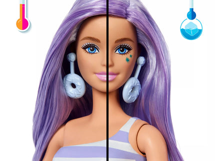 BARBIE POP REVEAL rinkinys – Purple Hair, Sweet Tears serija (JFY60)
