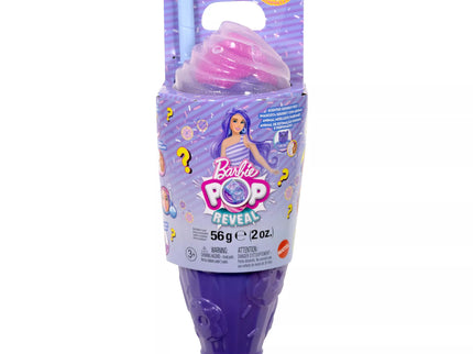 BARBIE POP REVEAL rinkinys – Purple Hair, Sweet Tears serija (JFY60)