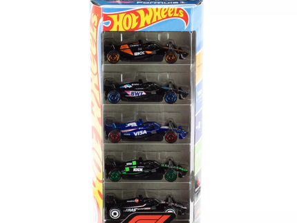 HOT WHEELS 5-Pack F1 Car Models Set (JGF58)