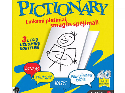 Pictionary Board Game (Lithuanian Language) (JGF68)