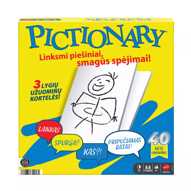 Pictionary Board Game (Lithuanian Language) (JGF68)