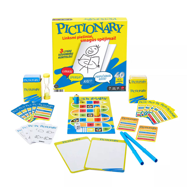 Pictionary Board Game (Lithuanian Language) (JGF68)