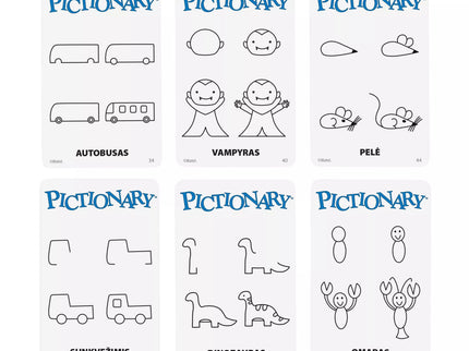 Pictionary Board Game (Lithuanian Language) (JGF68)