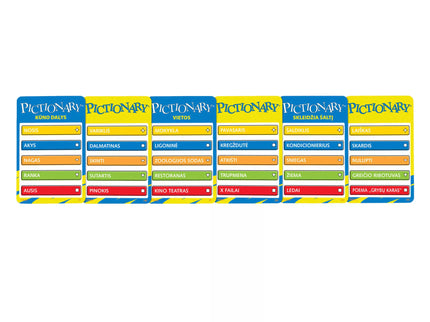Pictionary Board Game (Lithuanian Language) (JGF68)