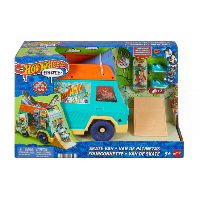 HOT WHEELS Skateboarder Van Playset, Inspired by Tony Hawk (JGG91)