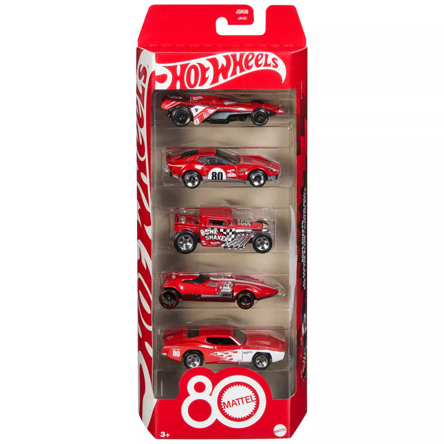HOT WHEELS 5-Car Pack Mattel 80 (JGK08)