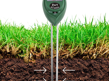 2-in-1 dirvožemio matuoklis