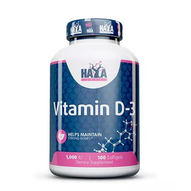 Haya Labs Vitamin D-3 (1000 IU) 100 capsules