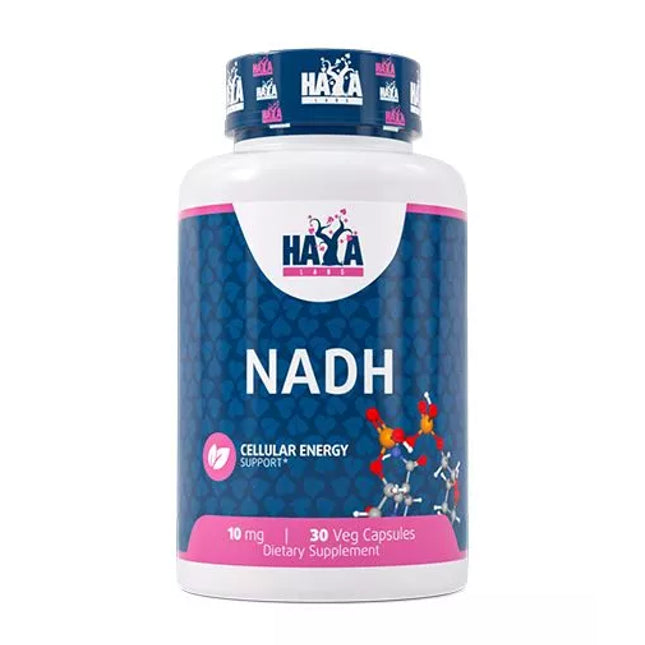 Haya Labs NADH (B-nikotinamido adenino dinukleotidas)  30 kaps.