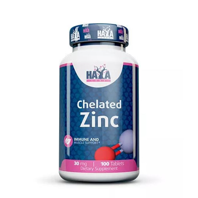 Haya Labs Zinc (cinko bisglicinatas) 100 tabl.