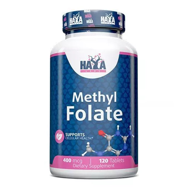 Haya Labs Methyl Folate (Metilo folatas) 120 tabl.