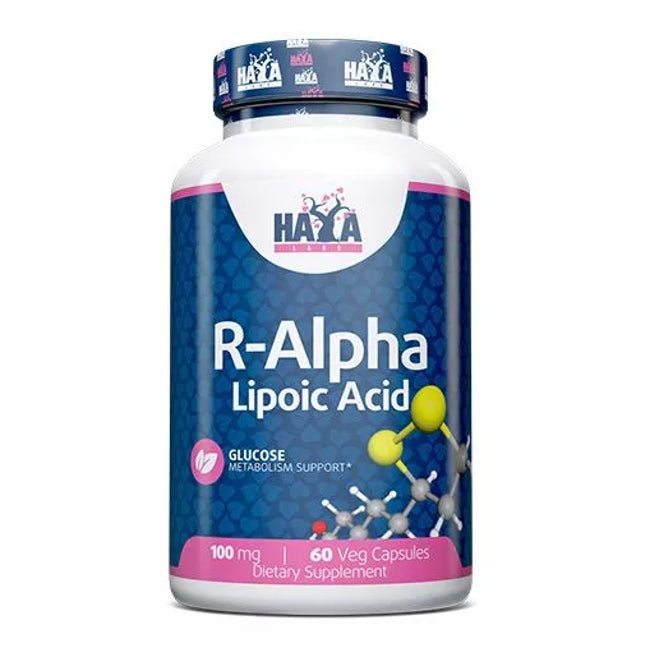 Haya Labs R-Alpha Lipoic Acid (R-alfa lipoinė rūgštis) 60 kaps.