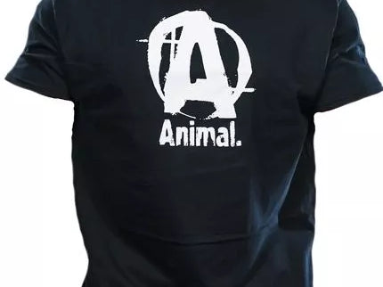 Universal Animal Basic Logo Tee Marškinėliai juodi