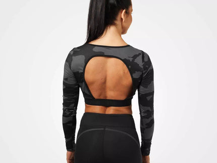 Better Bodies Chelsea Cropped Top (Dark Camo) 110836