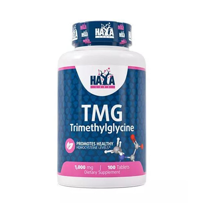 Haya Labs TMG (Trimetilglicinas (bevand. betainas)) 100 tabl.