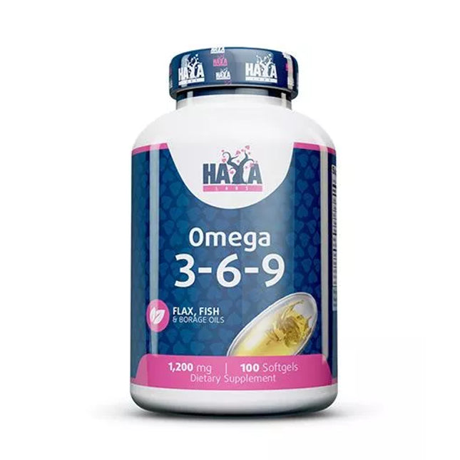 Haya Labs Omega 3-6-9 100 kaps. (žuvų taukai)