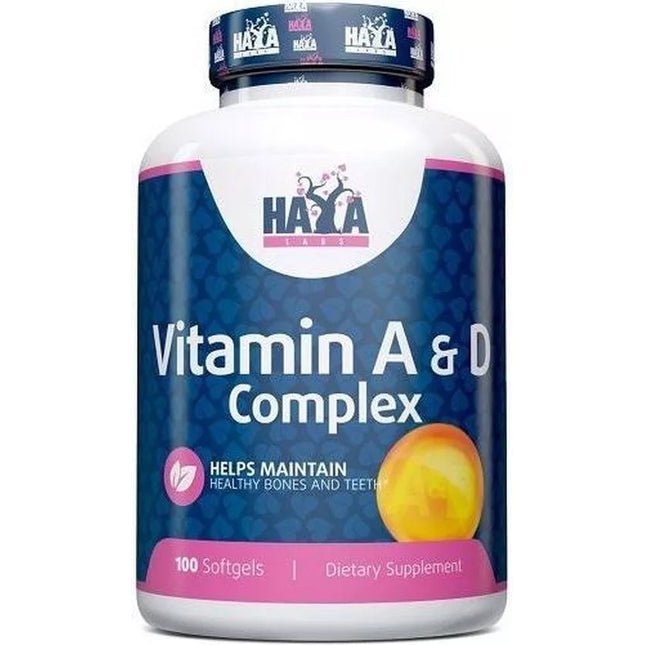 Haya Labs Vitamin A & D Complex 100 capsules