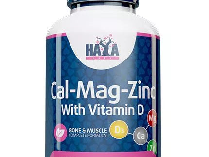 Haya Labs Calcium Magnesium & Zinc with Vitamin D 90 tab. (kalcis,magnis,cinkas, vitaminas D)