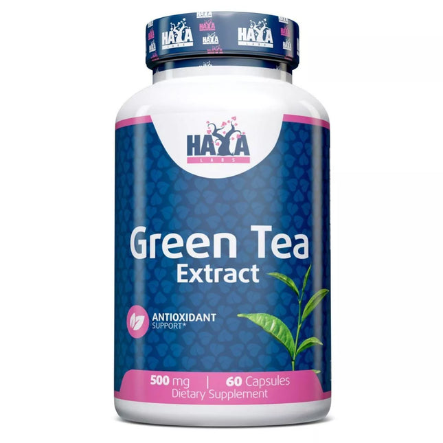 Haya Labs Green Tea Extract (žaliosios arbatos ekstraktas) 60 kaps.