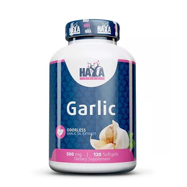 Haya Labs Odorless Garlic (Bekvapis česnakas) 120 kaps.