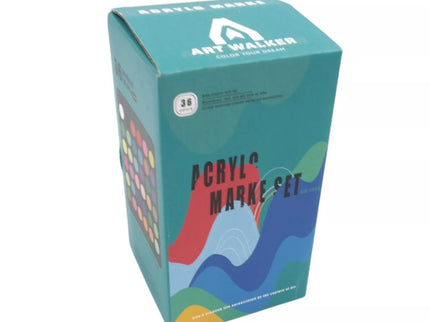 Akrilinių flomasterių rinkinys „Art Walker“, 36 spalvos