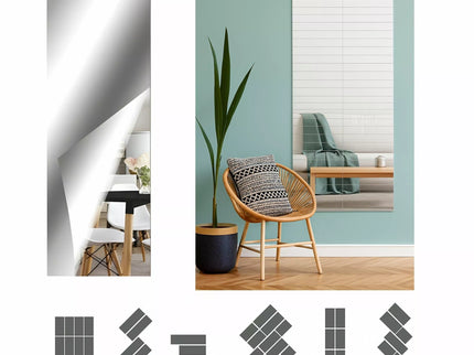 Akrilinių veidrodinių panelių rinkinys