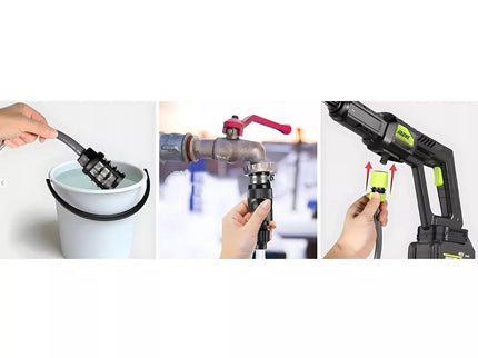 Akumuliatorinis aukšto slėgio plovimo įrenginys