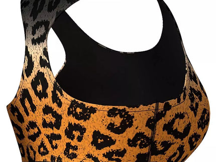 Anarchy Ocelot Sports Bra (gray/orange)