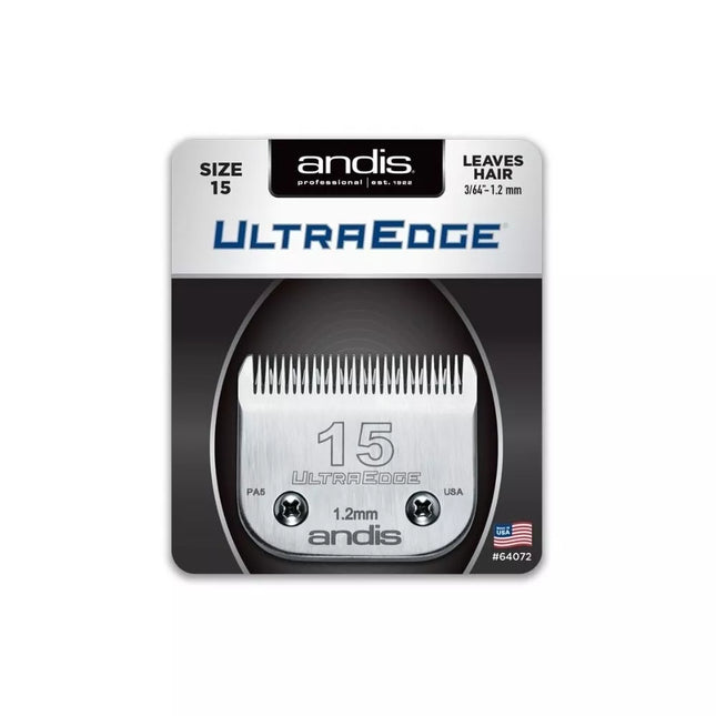 Andis UltraEdge Hair Cutting Blades Size 15, 3/64" - 1.2 mm