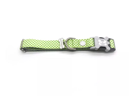 Green Plaid Collar, Size S