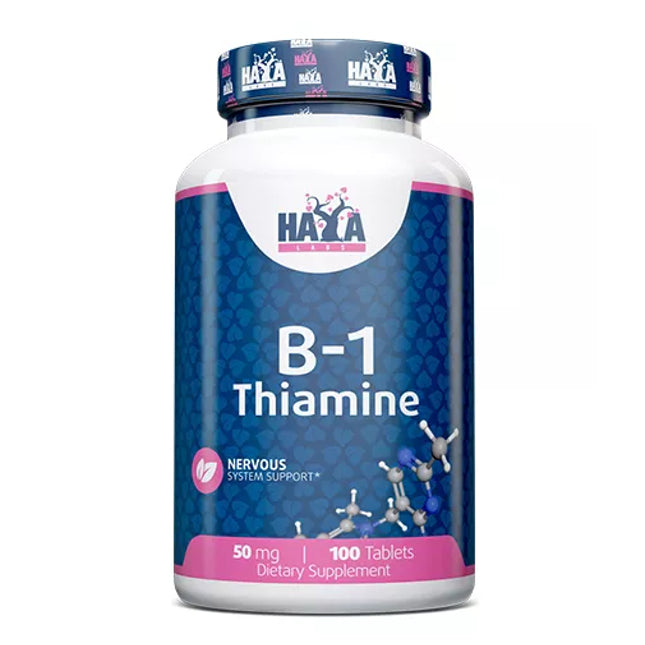 Haya Labs B-1 Thiamine 100 tabl. (Vitaminas B1)
