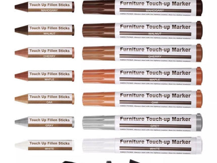 Baldų įbrėžimų maskavimo kreidelės (vaško rinkinys)