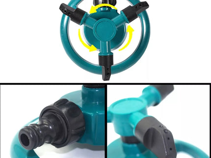 Besisukantis sodo purkštuvas